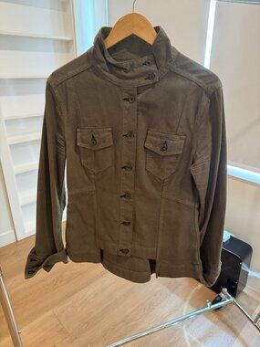 Rag & Bone JEAN Army Olive Green Cotton Surplus Utility Jacket M